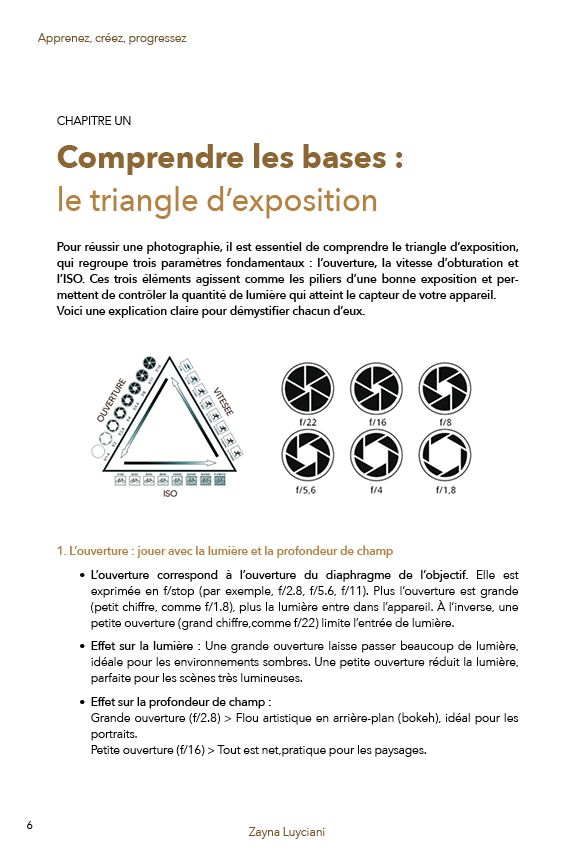 Guide pratique pour les photographes